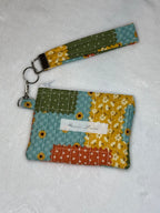 Harvest Meadow Quilted Wallet - front with key fob